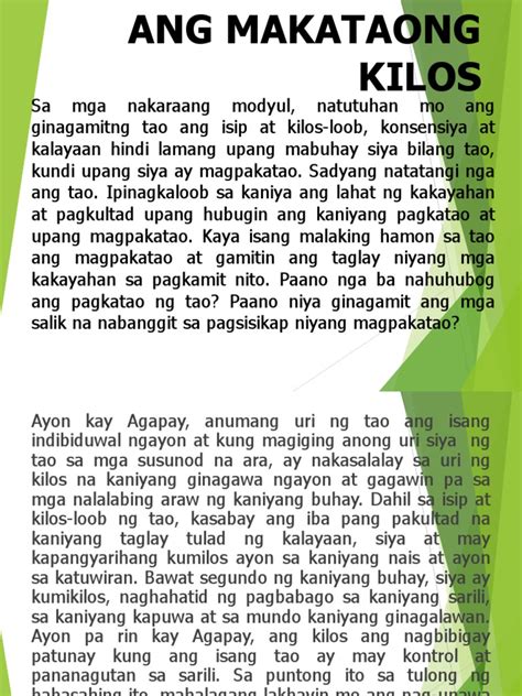 Makataong Kilos .